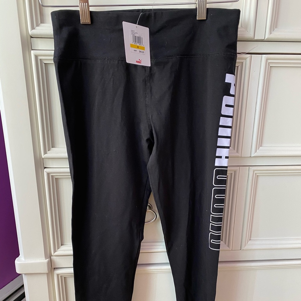 PUMA Black cotton leggings with tags